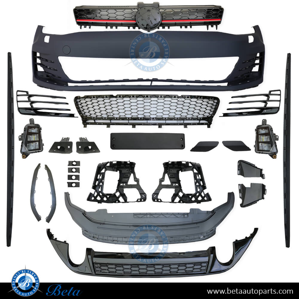 Body Kit Upgrade to GTI look for Volkswagen Golf 7 2013-2016 models Body Kit Upgrade to GTI look for Volkswagen Golf 7 2013-2016 models